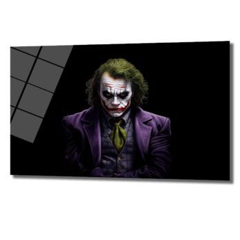 Joker'in Asi Ruhu: Heath Ledger Temalı Cam Tablo - Glazella