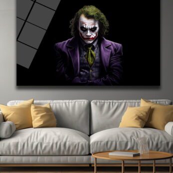 Joker'in Asi Ruhu: Heath Ledger Temalı Cam Tablo - Glazella