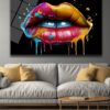 Renkli Dudaklar: Modern Pop Art Cam Tablo | Canlı Duvar Dekorasyonu Duvar Dekoru cam tablo, duvar sanatı, modern dekorasyon, soyut sanat, cam sanat eserleri, iç mekan dekorasyonu, ofis dekorasyonu, ev dekorasyonu, restoran dekorasyonu, cafe dekorasyonu, cam baskı, UV baskı, estetik duvar sanatı