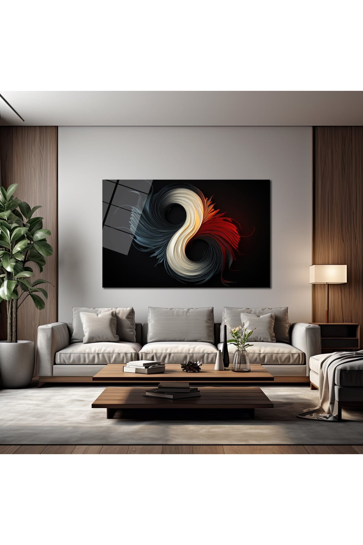 Enerji Akışı: Modern Soyut Temperli Cam Tablo Duvar Dekoru cam tablo, duvar sanatı, modern dekorasyon, soyut sanat, cam sanat eserleri, iç mekan dekorasyonu, ofis dekorasyonu, ev dekorasyonu, restoran dekorasyonu, cafe dekorasyonu, cam baskı, UV baskı, estetik duvar sanatı