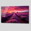 Lavanta Tarlası Gün Batımı: Mor Rüyaların Cam Tablosu Duvar Dekoru cam tablo, duvar sanatı, modern dekorasyon, soyut sanat, cam sanat eserleri, iç mekan dekorasyonu, ofis dekorasyonu, ev dekorasyonu, restoran dekorasyonu, cafe dekorasyonu, cam baskı, UV baskı, estetik duvar sanatı