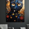 Gizemli Bakışlar: Sanatsal Kara Kedi Temalı Modern Temperli Cam Tablo Duvar Dekoru cam tablo, duvar sanatı, modern dekorasyon, soyut sanat, cam sanat eserleri, iç mekan dekorasyonu, ofis dekorasyonu, ev dekorasyonu, restoran dekorasyonu, cafe dekorasyonu, cam baskı, UV baskı, estetik duvar sanatı