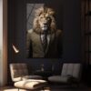 CEO Aslan: Güç ve Zarafet Temalı Modern Cam Tablo Duvar Dekoru cam tablo, duvar sanatı, modern dekorasyon, soyut sanat, cam sanat eserleri, iç mekan dekorasyonu, ofis dekorasyonu, ev dekorasyonu, restoran dekorasyonu, cafe dekorasyonu, cam baskı, UV baskı, estetik duvar sanatı
