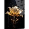 Altın Damlalı Lotus: Lüks ve Modern Cam Tablo Sanatı - Glazella Altın Damlalı Lotus: Lüks ve Modern Cam Tablo Sanatı - Glazella