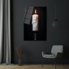 Sakin Işık: Erimeyen Mum Temalı Modern Cam Tablo Duvar Dekoru cam tablo, duvar sanatı, modern dekorasyon, soyut sanat, cam sanat eserleri, iç mekan dekorasyonu, ofis dekorasyonu, ev dekorasyonu, restoran dekorasyonu, cafe dekorasyonu, cam baskı, UV baskı, estetik duvar sanatı