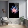 Ethereal Işık Çiçeği: Modern Şeffaf Cam Tablo Duvar Dekoru cam tablo, duvar sanatı, modern dekorasyon, soyut sanat, cam sanat eserleri, iç mekan dekorasyonu, ofis dekorasyonu, ev dekorasyonu, restoran dekorasyonu, cafe dekorasyonu, cam baskı, UV baskı, estetik duvar sanatı