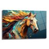 Özgür Ruhun Dansı: Renkli Soyut At Cam Tablo Duvar Dekoru cam tablo, duvar sanatı, modern dekorasyon, soyut sanat, cam sanat eserleri, iç mekan dekorasyonu, ofis dekorasyonu, ev dekorasyonu, restoran dekorasyonu, cafe dekorasyonu, cam baskı, UV baskı, estetik duvar sanatı