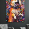 Neşeli Corgi: Canlı Renklerle Modern Sanat Cam Tablo Duvar Dekoru cam tablo, duvar sanatı, modern dekorasyon, soyut sanat, cam sanat eserleri, iç mekan dekorasyonu, ofis dekorasyonu, ev dekorasyonu, restoran dekorasyonu, cafe dekorasyonu, cam baskı, UV baskı, estetik duvar sanatı