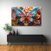 Rengarenk Kelebek Dansı: 3D Quilling Sanatı Temperli Cam Tablo Duvar Dekoru cam tablo, duvar sanatı, modern dekorasyon, soyut sanat, cam sanat eserleri, iç mekan dekorasyonu, ofis dekorasyonu, ev dekorasyonu, restoran dekorasyonu, cafe dekorasyonu, cam baskı, UV baskı, estetik duvar sanatı