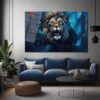 Görkemli Aslan: Modern Sanat Temperli Cam Tablo Duvar Dekoru cam tablo, duvar sanatı, modern dekorasyon, soyut sanat, cam sanat eserleri, iç mekan dekorasyonu, ofis dekorasyonu, ev dekorasyonu, restoran dekorasyonu, cafe dekorasyonu, cam baskı, UV baskı, estetik duvar sanatı