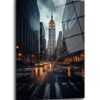 New York Işıkları: Yağmurlu Gece Empire State Cam Tablo Duvar Dekoru cam tablo, duvar sanatı, modern dekorasyon, soyut sanat, cam sanat eserleri, iç mekan dekorasyonu, ofis dekorasyonu, ev dekorasyonu, restoran dekorasyonu, cafe dekorasyonu, cam baskı, UV baskı, estetik duvar sanatı