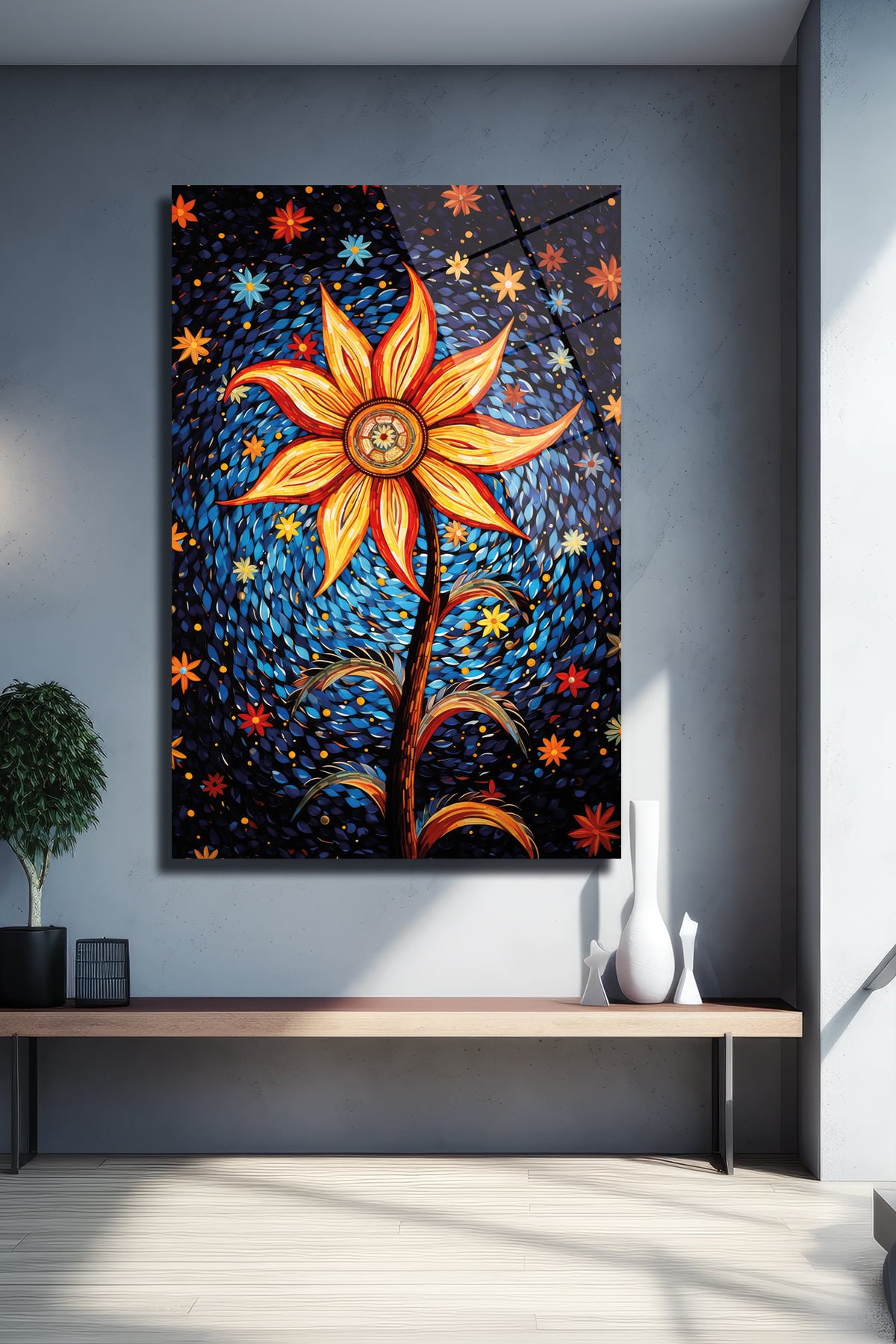 Rüya Çiçeği: Canlı Renkler Modern Sanat Temperli Cam Tablo Duvar Dekoru cam tablo, duvar sanatı, modern dekorasyon, soyut sanat, cam sanat eserleri, iç mekan dekorasyonu, ofis dekorasyonu, ev dekorasyonu, restoran dekorasyonu, cafe dekorasyonu, cam baskı, UV baskı, estetik duvar sanatı