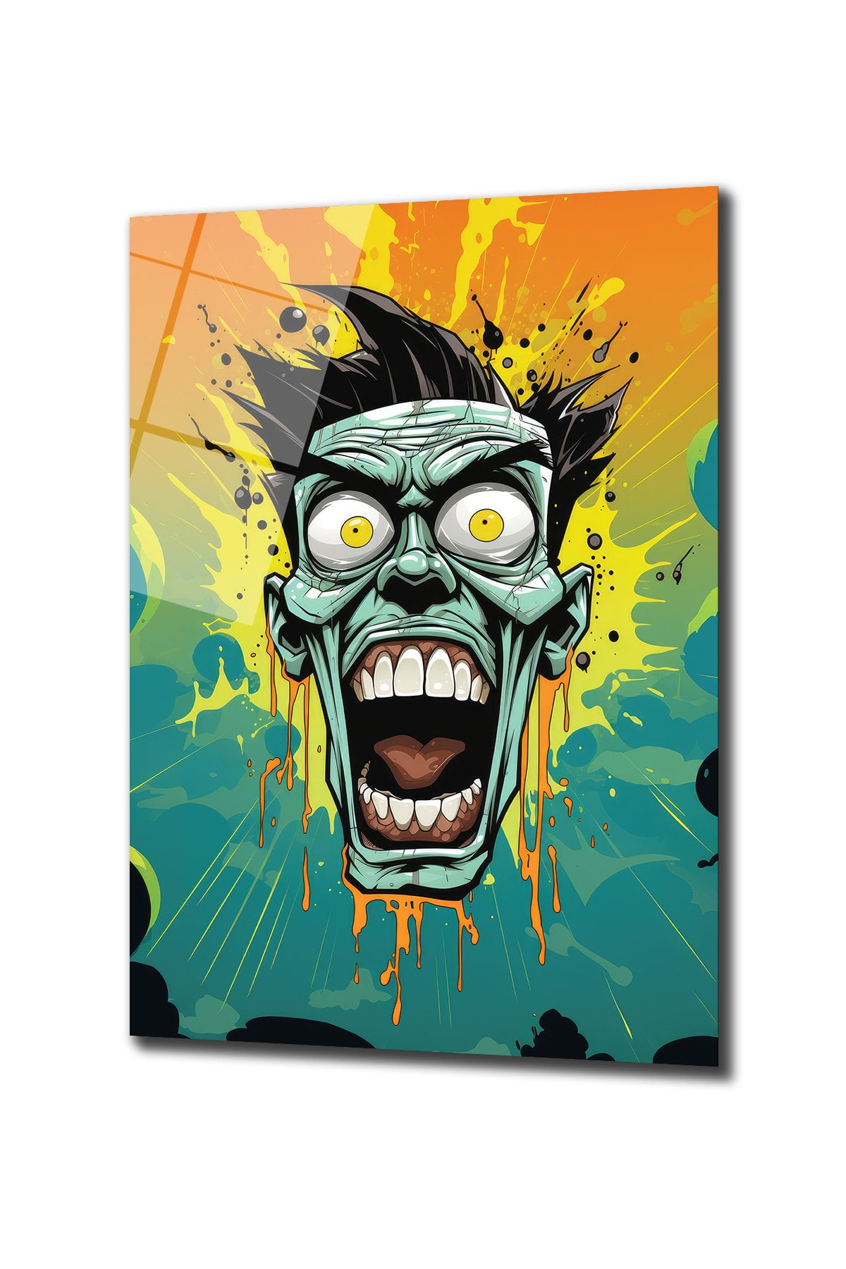 Urban Scream: Canlı Renkli Pop Art Cam Tablo | Modern Duvar Dekorasyonu Duvar Dekoru cam tablo, duvar sanatı, modern dekorasyon, soyut sanat, cam sanat eserleri, iç mekan dekorasyonu, ofis dekorasyonu, ev dekorasyonu, restoran dekorasyonu, cafe dekorasyonu, cam baskı, UV baskı, estetik duvar sanatı