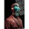 Neo-Klasik Asi: Neon Işıklı Filozof Büst Cam Tablo Duvar Dekoru cam tablo, duvar sanatı, modern dekorasyon, soyut sanat, cam sanat eserleri, iç mekan dekorasyonu, ofis dekorasyonu, ev dekorasyonu, restoran dekorasyonu, cafe dekorasyonu, cam baskı, UV baskı, estetik duvar sanatı