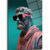 Neon Gözlü Filozof: Fütüristik Sanat Cam Tablo Duvar Dekoru cam tablo, duvar sanatı, modern dekorasyon, soyut sanat, cam sanat eserleri, iç mekan dekorasyonu, ofis dekorasyonu, ev dekorasyonu, restoran dekorasyonu, cafe dekorasyonu, cam baskı, UV baskı, estetik duvar sanatı