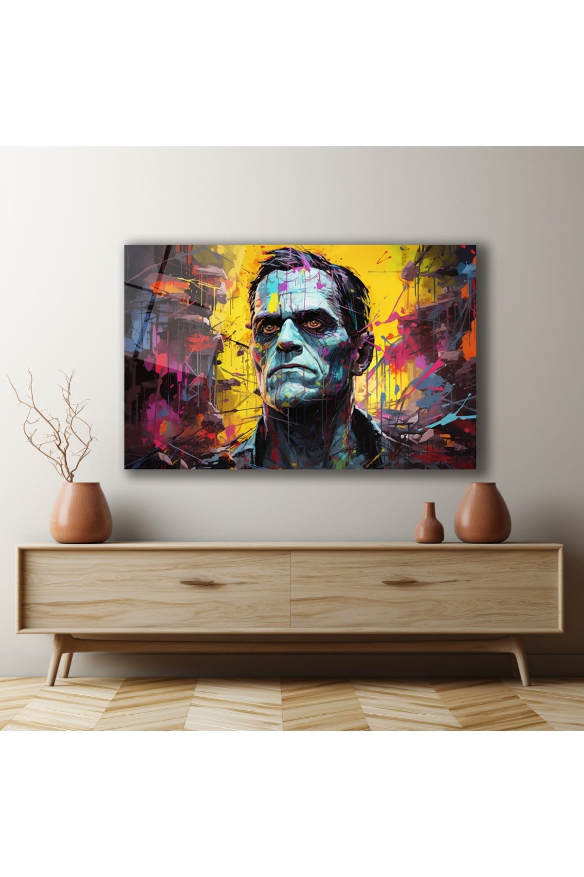 Dinamik İfade: Pop Art Modern Cam Tablo Duvar Dekoru cam tablo, duvar sanatı, modern dekorasyon, soyut sanat, cam sanat eserleri, iç mekan dekorasyonu, ofis dekorasyonu, ev dekorasyonu, restoran dekorasyonu, cafe dekorasyonu, cam baskı, UV baskı, estetik duvar sanatı