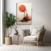 Kızıl Ufuk ve Bonsai: Japon Minimalist Modern Cam Tablo Duvar Dekoru cam tablo, duvar sanatı, modern dekorasyon, soyut sanat, cam sanat eserleri, iç mekan dekorasyonu, ofis dekorasyonu, ev dekorasyonu, restoran dekorasyonu, cafe dekorasyonu, cam baskı, UV baskı, estetik duvar sanatı