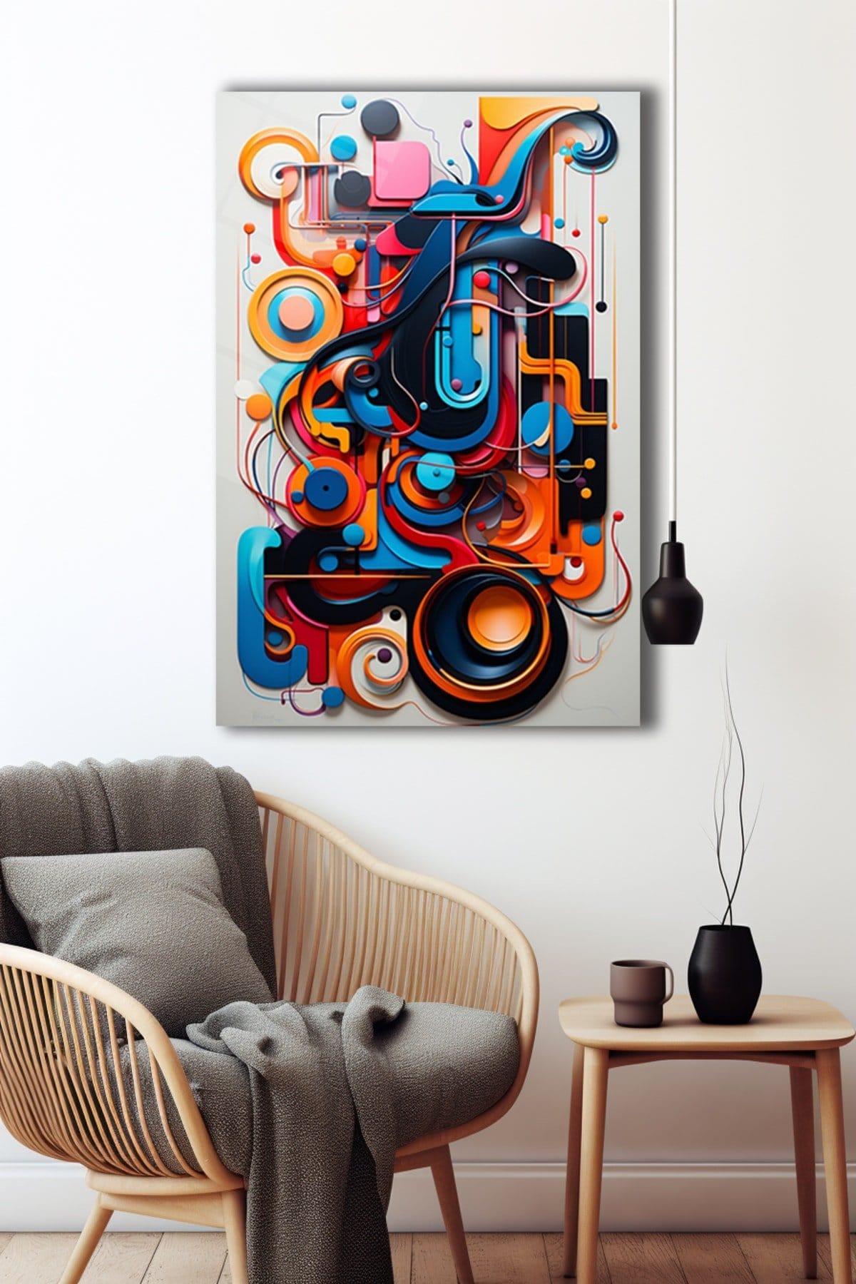 Dinamik Akış: Modern Soyut Temperli Cam Tablo Duvar Dekoru cam tablo, duvar sanatı, modern dekorasyon, soyut sanat, cam sanat eserleri, iç mekan dekorasyonu, ofis dekorasyonu, ev dekorasyonu, restoran dekorasyonu, cafe dekorasyonu, cam baskı, UV baskı, estetik duvar sanatı