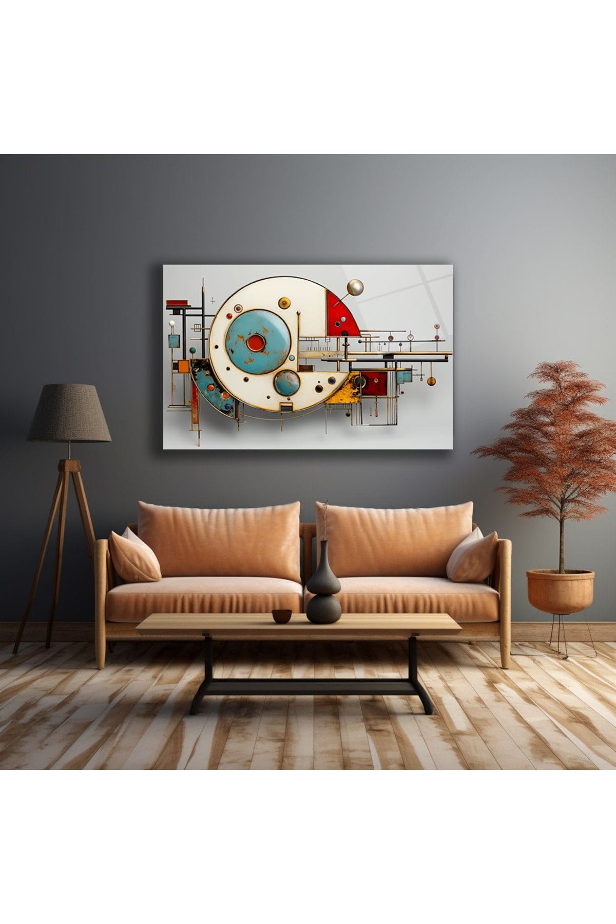 Kozmik Rota: Modern Geometrik Soyut Cam Tablo Duvar Dekoru cam tablo, duvar sanatı, modern dekorasyon, soyut sanat, cam sanat eserleri, iç mekan dekorasyonu, ofis dekorasyonu, ev dekorasyonu, restoran dekorasyonu, cafe dekorasyonu, cam baskı, UV baskı, estetik duvar sanatı