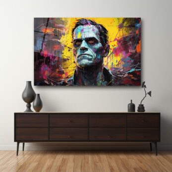 Dinamik İfade: Pop Art Modern Cam Tablo - Glazella