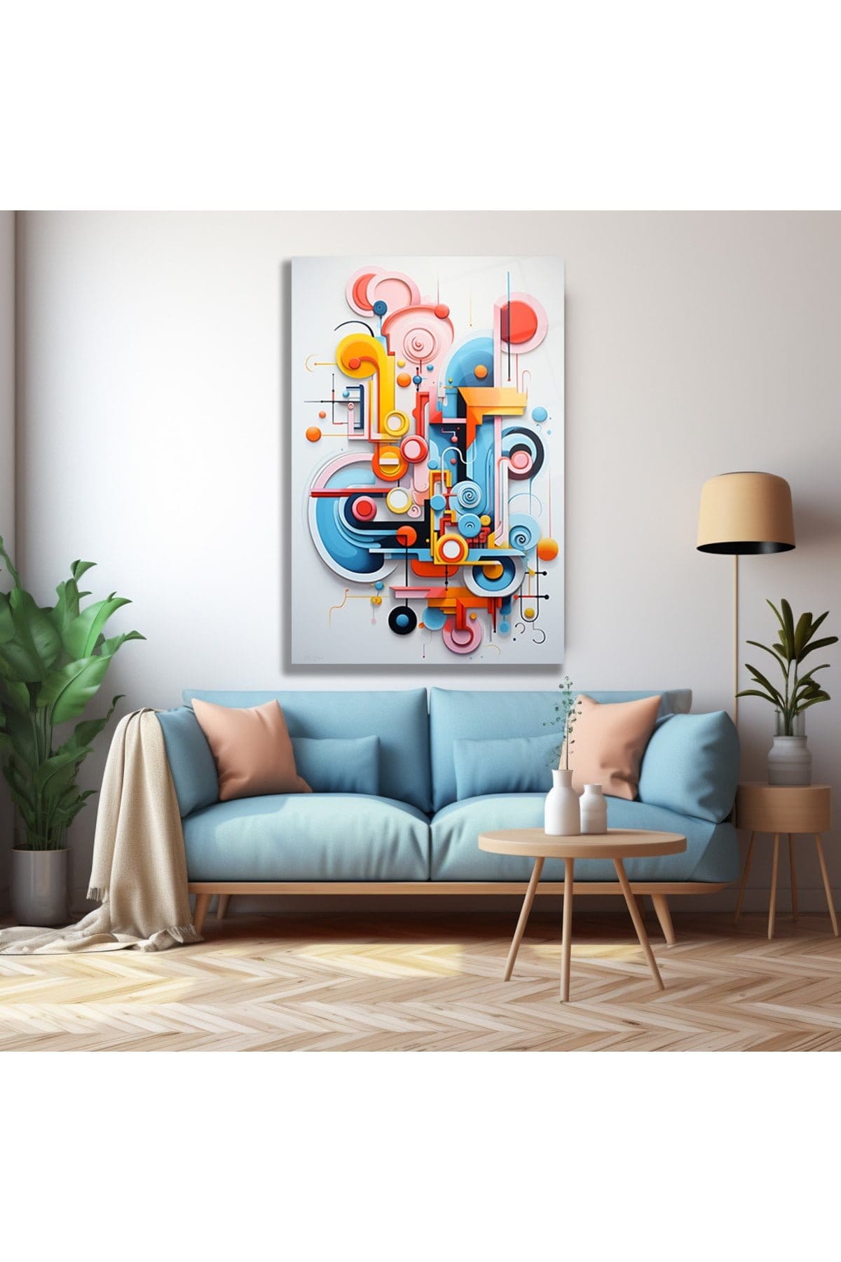 Dinamik Bağlantılar: Modern Soyut Geometrik Cam Tablo Duvar Dekoru cam tablo, duvar sanatı, modern dekorasyon, soyut sanat, cam sanat eserleri, iç mekan dekorasyonu, ofis dekorasyonu, ev dekorasyonu, restoran dekorasyonu, cafe dekorasyonu, cam baskı, UV baskı, estetik duvar sanatı