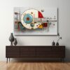 Kozmik Rota: Modern Geometrik Soyut Cam Tablo Duvar Dekoru cam tablo, duvar sanatı, modern dekorasyon, soyut sanat, cam sanat eserleri, iç mekan dekorasyonu, ofis dekorasyonu, ev dekorasyonu, restoran dekorasyonu, cafe dekorasyonu, cam baskı, UV baskı, estetik duvar sanatı