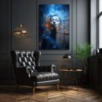 Ruhun Enerjisi: Mistik Mavi ve Turuncu Soyut Cam Tablo Duvar Dekoru cam tablo, duvar sanatı, modern dekorasyon, soyut sanat, cam sanat eserleri, iç mekan dekorasyonu, ofis dekorasyonu, ev dekorasyonu, restoran dekorasyonu, cafe dekorasyonu, cam baskı, UV baskı, estetik duvar sanatı