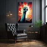 Yükselen Güç: Dinamik Pop Art Enerjisi Cam Tablo Duvar Dekoru cam tablo, duvar sanatı, modern dekorasyon, soyut sanat, cam sanat eserleri, iç mekan dekorasyonu, ofis dekorasyonu, ev dekorasyonu, restoran dekorasyonu, cafe dekorasyonu, cam baskı, UV baskı, estetik duvar sanatı