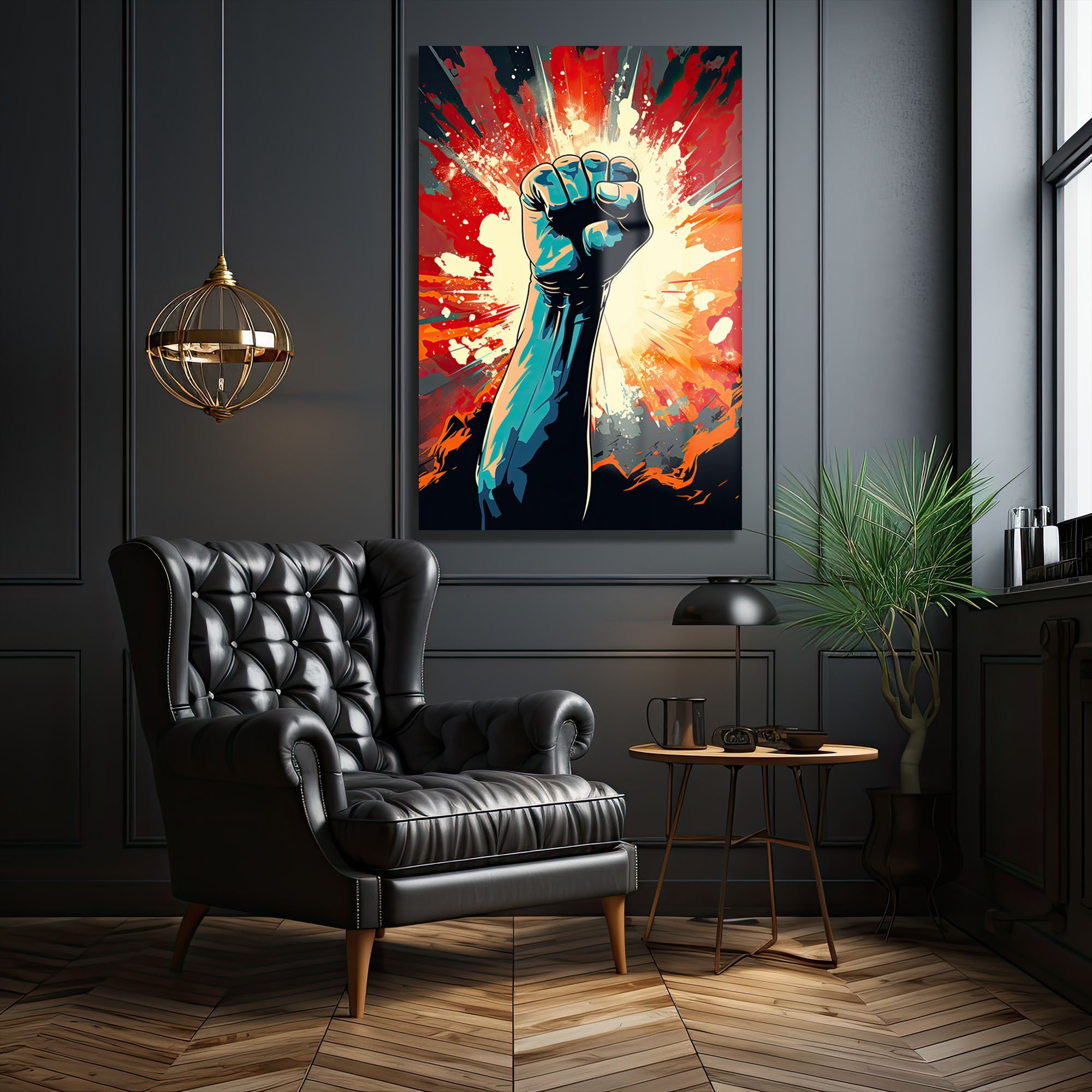 Yükselen Güç: Dinamik Pop Art Enerjisi Cam Tablo Duvar Dekoru cam tablo, duvar sanatı, modern dekorasyon, soyut sanat, cam sanat eserleri, iç mekan dekorasyonu, ofis dekorasyonu, ev dekorasyonu, restoran dekorasyonu, cafe dekorasyonu, cam baskı, UV baskı, estetik duvar sanatı