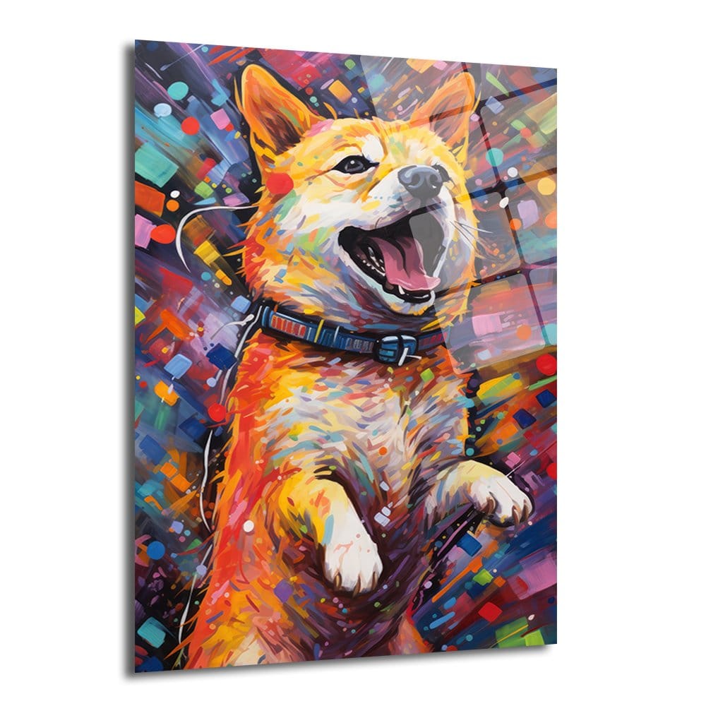 Neşeli Corgi: Canlı Renklerle Modern Sanat Cam Tablo Duvar Dekoru cam tablo, duvar sanatı, modern dekorasyon, soyut sanat, cam sanat eserleri, iç mekan dekorasyonu, ofis dekorasyonu, ev dekorasyonu, restoran dekorasyonu, cafe dekorasyonu, cam baskı, UV baskı, estetik duvar sanatı