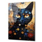 Gizemli Bakışlar: Sanatsal Kara Kedi Temalı Modern Temperli Cam Tablo Duvar Dekoru cam tablo, duvar sanatı, modern dekorasyon, soyut sanat, cam sanat eserleri, iç mekan dekorasyonu, ofis dekorasyonu, ev dekorasyonu, restoran dekorasyonu, cafe dekorasyonu, cam baskı, UV baskı, estetik duvar sanatı