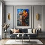 İlahi Kanatlar: Vitray Sanatı Modern Cam Tablo Duvar Dekoru cam tablo, duvar sanatı, modern dekorasyon, soyut sanat, cam sanat eserleri, iç mekan dekorasyonu, ofis dekorasyonu, ev dekorasyonu, restoran dekorasyonu, cafe dekorasyonu, cam baskı, UV baskı, estetik duvar sanatı