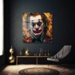 Joker'in Vitray Yansımaları: İkonik Sanat Cam Tablo Duvar Dekoru cam tablo, duvar sanatı, modern dekorasyon, soyut sanat, cam sanat eserleri, iç mekan dekorasyonu, ofis dekorasyonu, ev dekorasyonu, restoran dekorasyonu, cafe dekorasyonu, cam baskı, UV baskı, estetik duvar sanatı