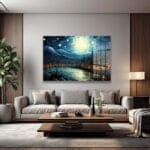 Van Gogh Tarzı Yıldızlı Gece Şehri: Büyüleyici Cam Tablo Duvar Dekoru cam tablo, duvar sanatı, modern dekorasyon, soyut sanat, cam sanat eserleri, iç mekan dekorasyonu, ofis dekorasyonu, ev dekorasyonu, restoran dekorasyonu, cafe dekorasyonu, cam baskı, UV baskı, estetik duvar sanatı