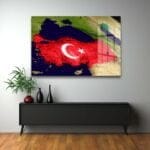 Türkiye Haritası Ay Yıldız Cam Tablo: Milli Ruhunuzu Yansıtan Şık Duvar Dekoru Duvar Dekoru cam tablo, duvar sanatı, modern dekorasyon, soyut sanat, cam sanat eserleri, iç mekan dekorasyonu, ofis dekorasyonu, ev dekorasyonu, restoran dekorasyonu, cafe dekorasyonu, cam baskı, UV baskı, estetik duvar sanatı