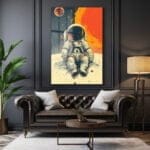 Uzayın Sessizliği: Astronot ve Kızıl Gezegen Cam Tablo Duvar Dekoru cam tablo, duvar sanatı, modern dekorasyon, soyut sanat, cam sanat eserleri, iç mekan dekorasyonu, ofis dekorasyonu, ev dekorasyonu, restoran dekorasyonu, cafe dekorasyonu, cam baskı, UV baskı, estetik duvar sanatı