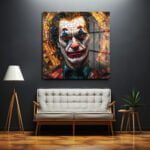 Joker'in Vitray Yansımaları: İkonik Sanat Cam Tablo Duvar Dekoru cam tablo, duvar sanatı, modern dekorasyon, soyut sanat, cam sanat eserleri, iç mekan dekorasyonu, ofis dekorasyonu, ev dekorasyonu, restoran dekorasyonu, cafe dekorasyonu, cam baskı, UV baskı, estetik duvar sanatı