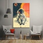 Uzayın Sessizliği: Astronot ve Kızıl Gezegen Cam Tablo Duvar Dekoru cam tablo, duvar sanatı, modern dekorasyon, soyut sanat, cam sanat eserleri, iç mekan dekorasyonu, ofis dekorasyonu, ev dekorasyonu, restoran dekorasyonu, cafe dekorasyonu, cam baskı, UV baskı, estetik duvar sanatı