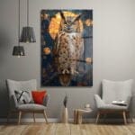 Ay Işığında Bilge Baykuş: Vitray Sanatı Temperli Cam Tablo Duvar Dekoru cam tablo, duvar sanatı, modern dekorasyon, soyut sanat, cam sanat eserleri, iç mekan dekorasyonu, ofis dekorasyonu, ev dekorasyonu, restoran dekorasyonu, cafe dekorasyonu, cam baskı, UV baskı, estetik duvar sanatı