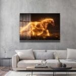 Alev Atı: Enerjik ve Büyüleyici Modern Cam Tablo Duvar Dekoru cam tablo, duvar sanatı, modern dekorasyon, soyut sanat, cam sanat eserleri, iç mekan dekorasyonu, ofis dekorasyonu, ev dekorasyonu, restoran dekorasyonu, cafe dekorasyonu, cam baskı, UV baskı, estetik duvar sanatı