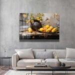 Sarı Çiçeklerin Bereketi: Rustik Natürmort Cam Tablo Duvar Dekoru cam tablo, duvar sanatı, modern dekorasyon, soyut sanat, cam sanat eserleri, iç mekan dekorasyonu, ofis dekorasyonu, ev dekorasyonu, restoran dekorasyonu, cafe dekorasyonu, cam baskı, UV baskı, estetik duvar sanatı