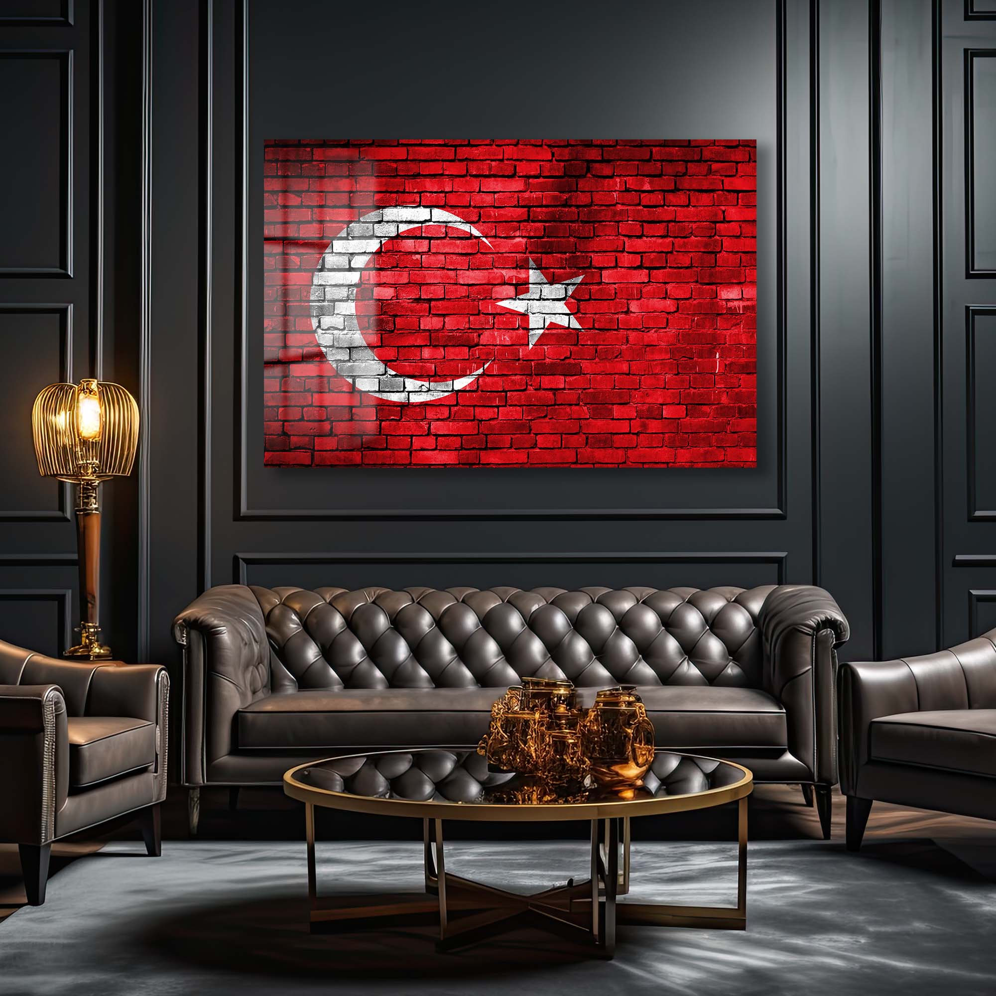 Türkiye Bayrağı Tuğla Duvar Görünümlü Cam Tablo | Vatansever Duvar Dekorasyonu Duvar Dekoru cam tablo, duvar sanatı, modern dekorasyon, soyut sanat, cam sanat eserleri, iç mekan dekorasyonu, ofis dekorasyonu, ev dekorasyonu, restoran dekorasyonu, cafe dekorasyonu, cam baskı, UV baskı, estetik duvar sanatı