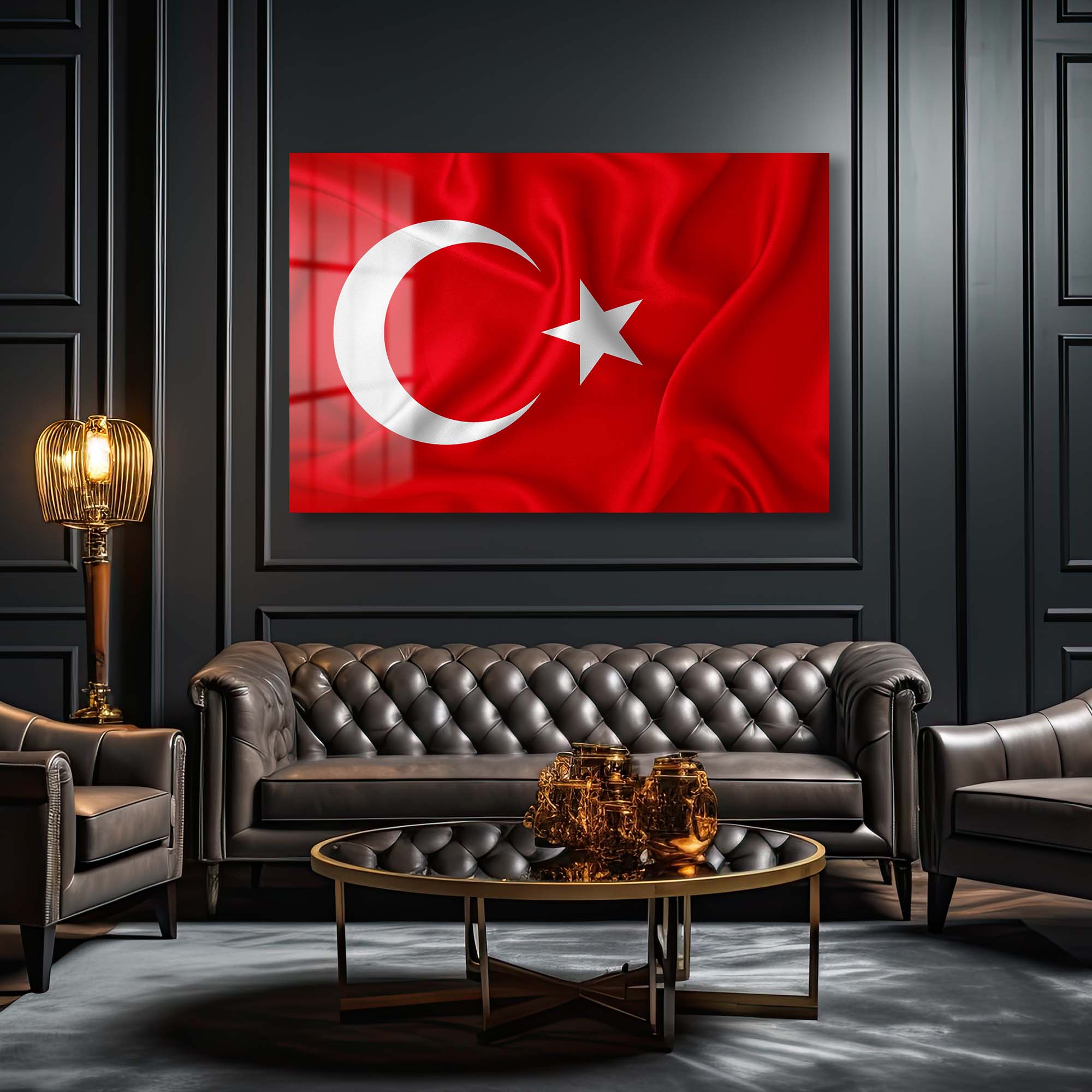 Şanlı Türk Bayrağı: Parlak Temperli Cam Tablo - Vatansever Duvar Dekorasyonu Duvar Dekoru cam tablo, duvar sanatı, modern dekorasyon, soyut sanat, cam sanat eserleri, iç mekan dekorasyonu, ofis dekorasyonu, ev dekorasyonu, restoran dekorasyonu, cafe dekorasyonu, cam baskı, UV baskı, estetik duvar sanatı