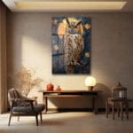 Ay Işığında Bilge Baykuş: Vitray Sanatı Temperli Cam Tablo Duvar Dekoru cam tablo, duvar sanatı, modern dekorasyon, soyut sanat, cam sanat eserleri, iç mekan dekorasyonu, ofis dekorasyonu, ev dekorasyonu, restoran dekorasyonu, cafe dekorasyonu, cam baskı, UV baskı, estetik duvar sanatı