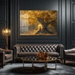 Huzurun Altın Işığı: Buddha Meditasyon Cam Tablo | Modern Duvar Dekorasyonu Duvar Dekoru cam tablo, duvar sanatı, modern dekorasyon, soyut sanat, cam sanat eserleri, iç mekan dekorasyonu, ofis dekorasyonu, ev dekorasyonu, restoran dekorasyonu, cafe dekorasyonu, cam baskı, UV baskı, estetik duvar sanatı