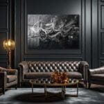Siyah Beyaz Akış: Modern Soyut Kaligrafi Temperli Cam Tablo Duvar Dekoru cam tablo, duvar sanatı, modern dekorasyon, soyut sanat, cam sanat eserleri, iç mekan dekorasyonu, ofis dekorasyonu, ev dekorasyonu, restoran dekorasyonu, cafe dekorasyonu, cam baskı, UV baskı, estetik duvar sanatı
