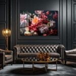 Büyüleyici Floral Dans: Pembe ve Turuncu Tonlarında Modern Cam Tablo Duvar Dekoru cam tablo, duvar sanatı, modern dekorasyon, soyut sanat, cam sanat eserleri, iç mekan dekorasyonu, ofis dekorasyonu, ev dekorasyonu, restoran dekorasyonu, cafe dekorasyonu, cam baskı, UV baskı, estetik duvar sanatı