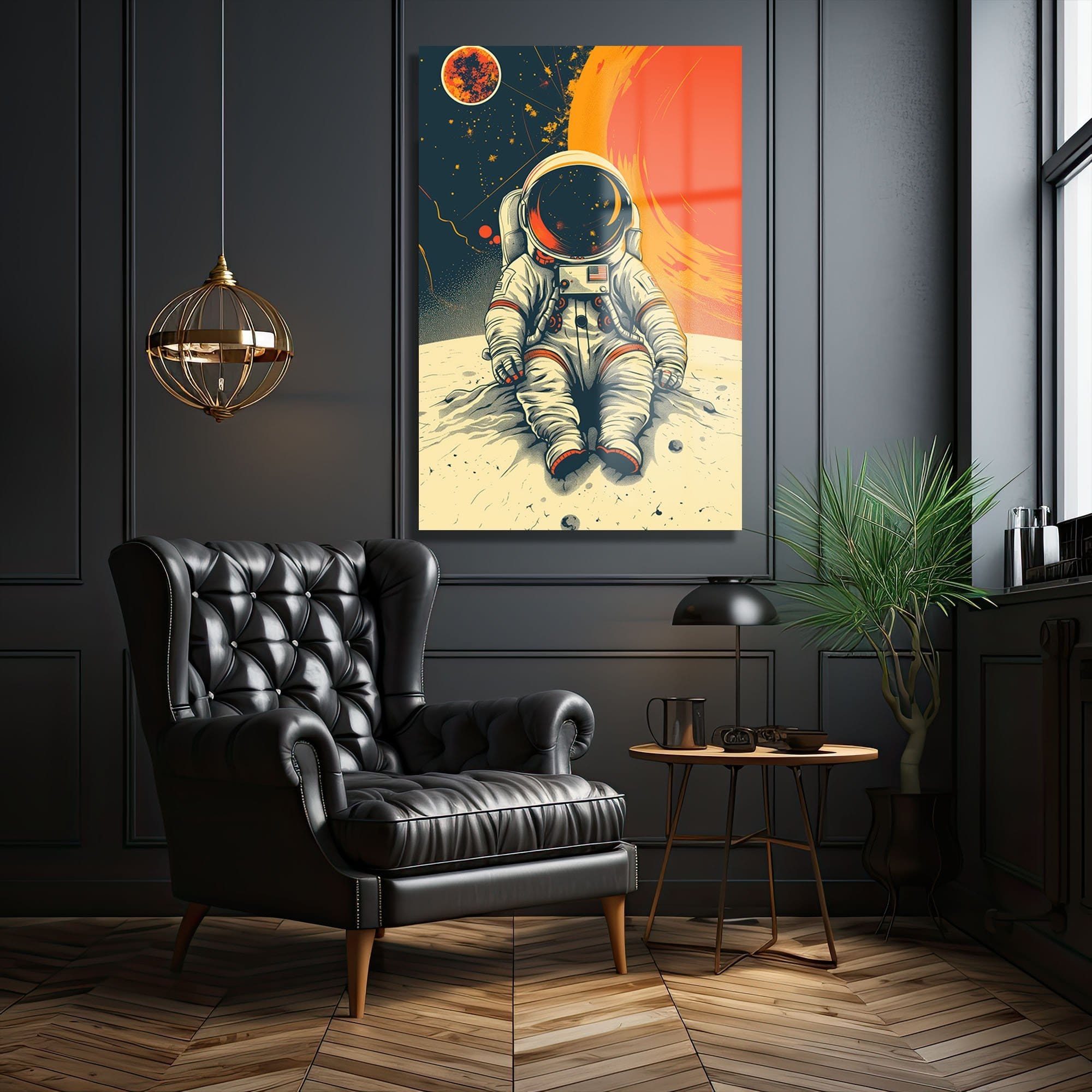 Uzayın Sessizliği: Astronot ve Kızıl Gezegen Cam Tablo Duvar Dekoru cam tablo, duvar sanatı, modern dekorasyon, soyut sanat, cam sanat eserleri, iç mekan dekorasyonu, ofis dekorasyonu, ev dekorasyonu, restoran dekorasyonu, cafe dekorasyonu, cam baskı, UV baskı, estetik duvar sanatı