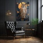 Ay Işığında Bilge Baykuş: Vitray Sanatı Temperli Cam Tablo Duvar Dekoru cam tablo, duvar sanatı, modern dekorasyon, soyut sanat, cam sanat eserleri, iç mekan dekorasyonu, ofis dekorasyonu, ev dekorasyonu, restoran dekorasyonu, cafe dekorasyonu, cam baskı, UV baskı, estetik duvar sanatı
