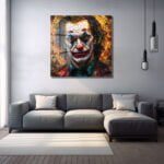 Joker'in Vitray Yansımaları: İkonik Sanat Cam Tablo Duvar Dekoru cam tablo, duvar sanatı, modern dekorasyon, soyut sanat, cam sanat eserleri, iç mekan dekorasyonu, ofis dekorasyonu, ev dekorasyonu, restoran dekorasyonu, cafe dekorasyonu, cam baskı, UV baskı, estetik duvar sanatı
